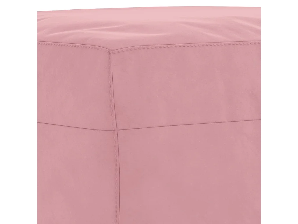Voetenbank 60x50x41 cm fluweel roze