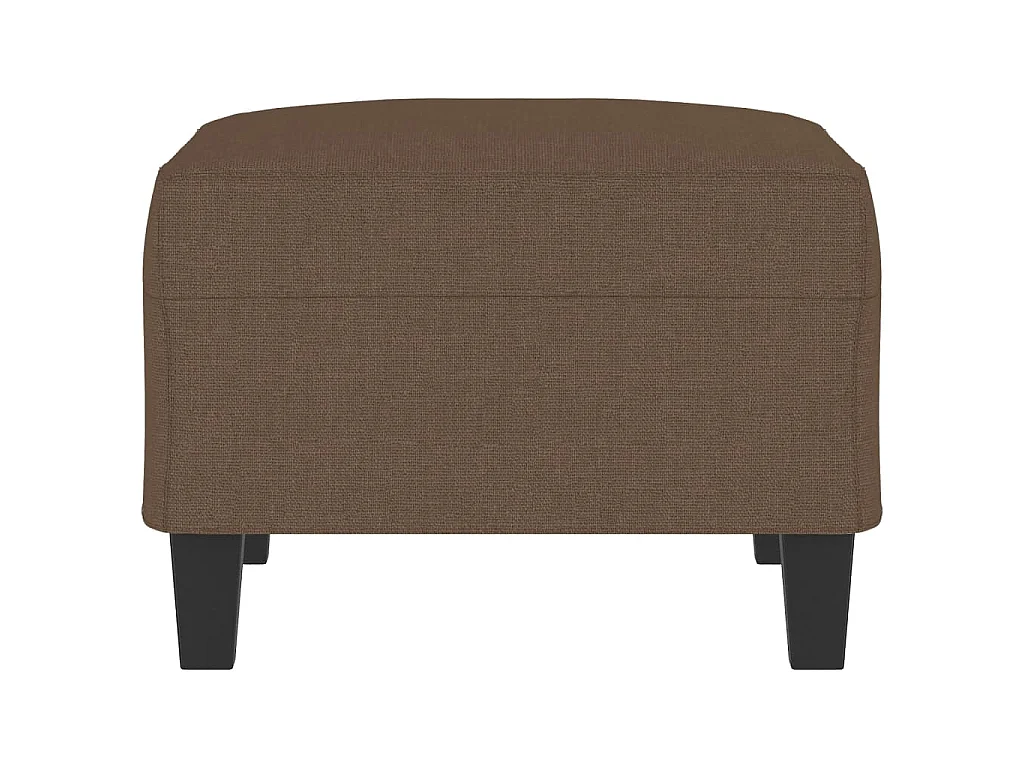 Poggiapiedi Marrone 70x55x41 cm in Tessuto