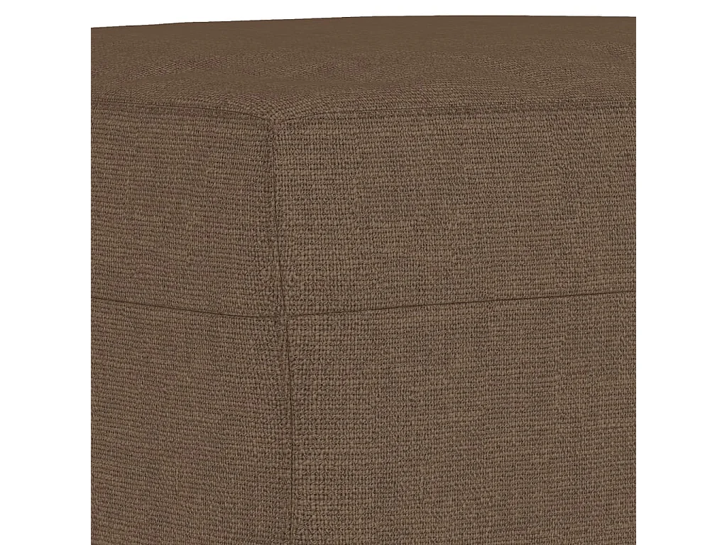 Poggiapiedi Marrone 70x55x41 cm in Tessuto