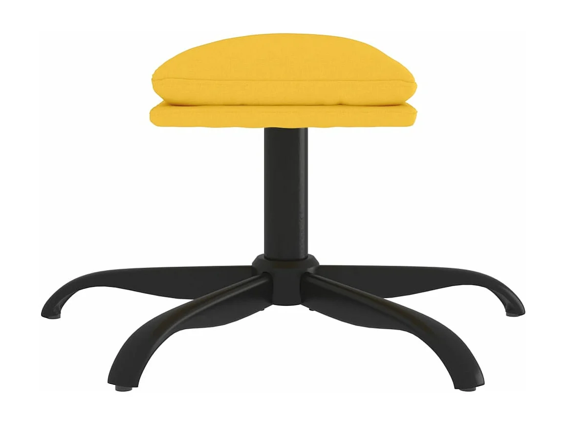 Fußhocker Senfgelb 60x60x36 cm Stoff