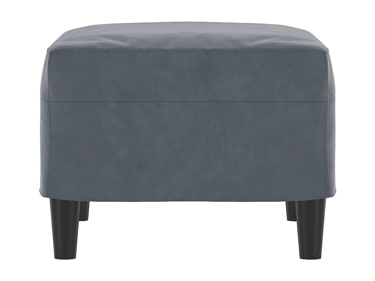 Fußhocker Dunkelgrau 60x50x41 cm Samt