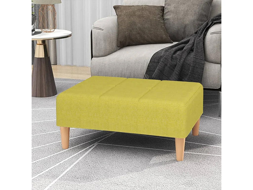 Repose-pied Vert 78x56x32 cm Tissu