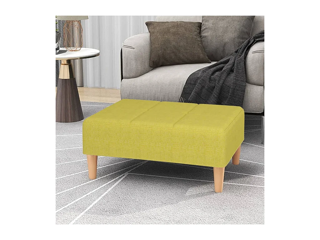 Repose-pied Vert 78x56x32 cm Tissu