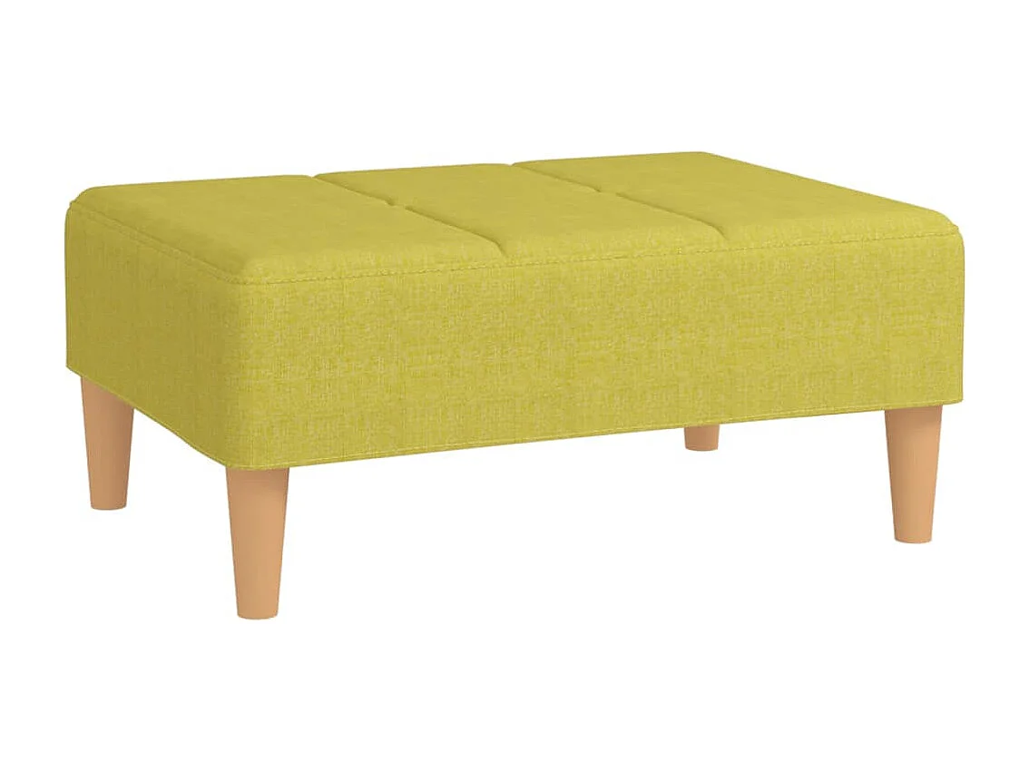 Apoio de pés 78x56x32 cm tecido verde