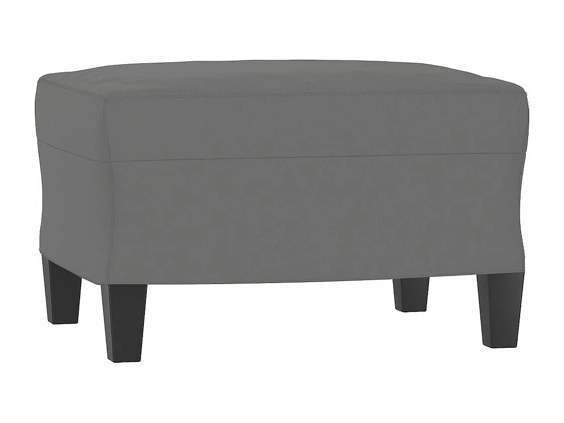 Repose-pied Gris foncé 60x50x41 cm Tissu microfibre