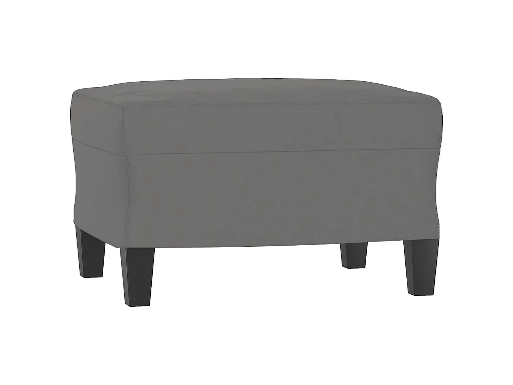 Repose-pied Gris foncé 60x50x41 cm Tissu microfibre