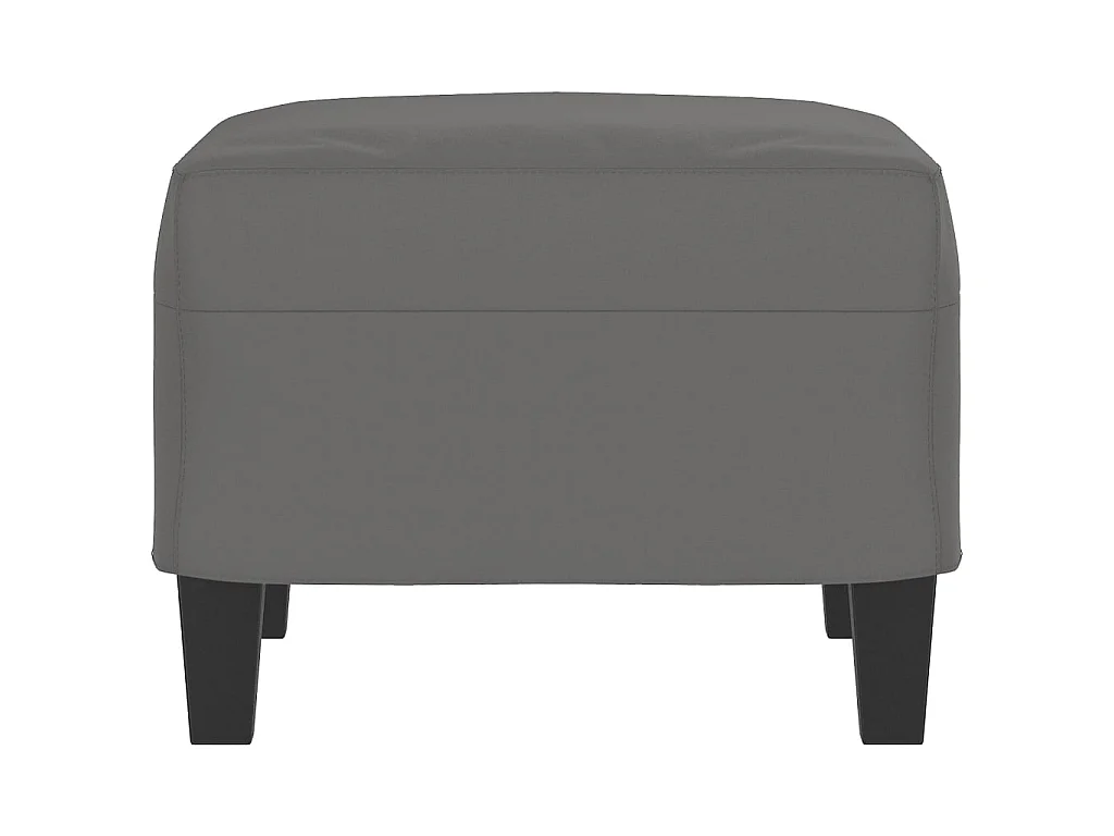 Repose-pied Gris foncé 60x50x41 cm Tissu microfibre