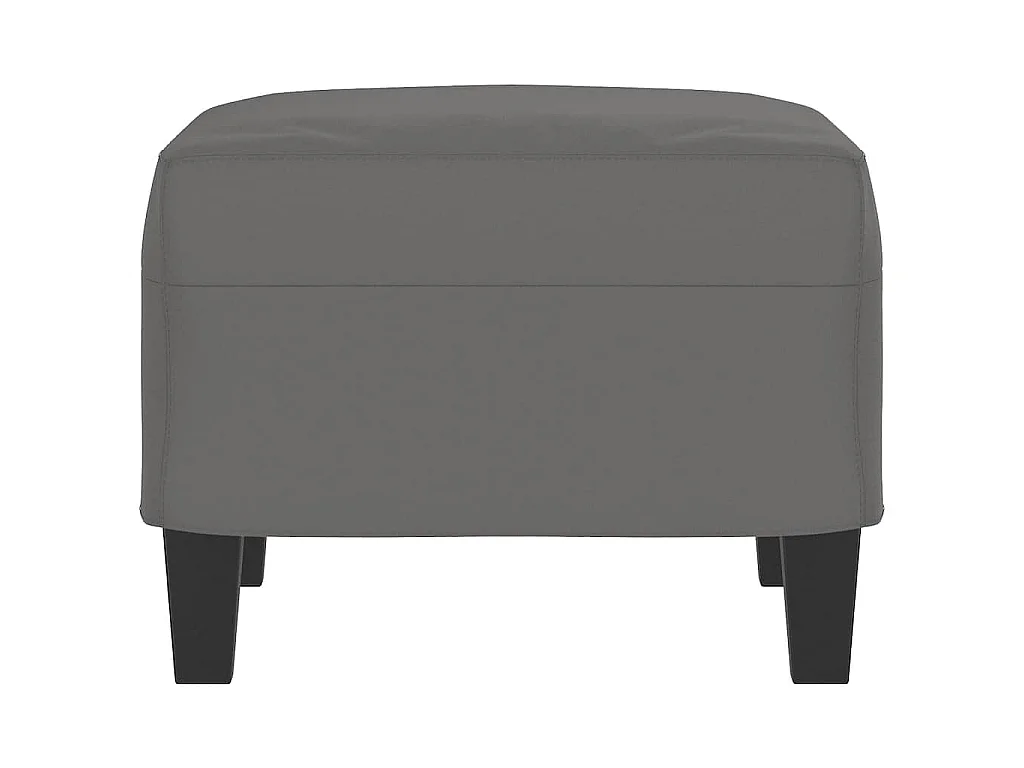 Poggiapiedi Grigio Scuro 60x50x41 cm in Tessuto Microfibra