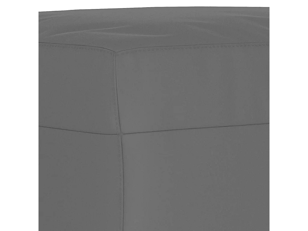 Poggiapiedi Grigio Scuro 60x50x41 cm in Tessuto Microfibra