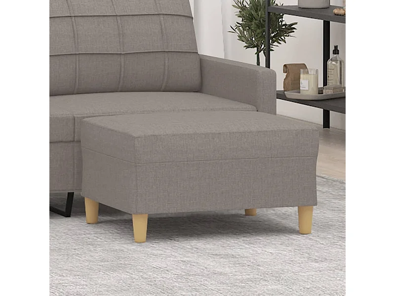 Repose-pied Taupe 70x55x41 cm Tissu