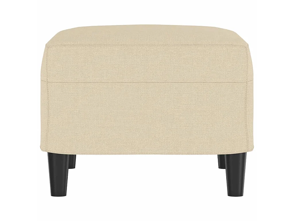Fußhocker Creme 60x50x41 cm Stoff