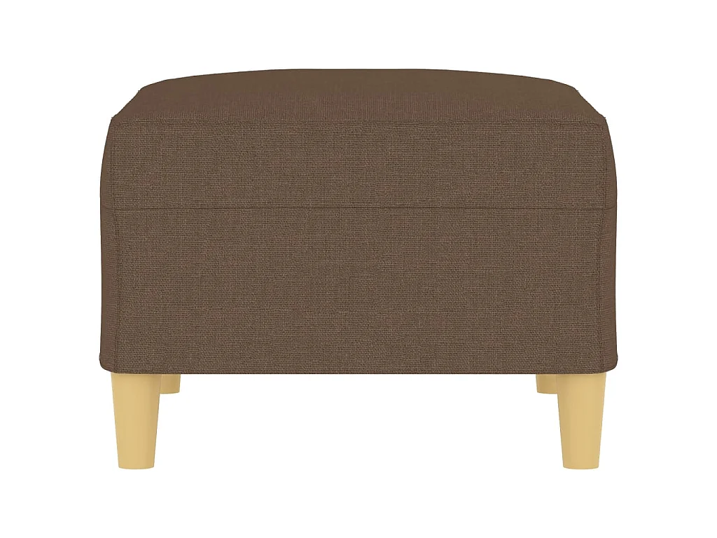 Poggiapiedi Marrone 70x55x41 cm in Tessuto