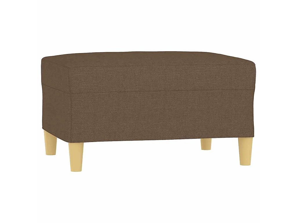 Poggiapiedi Marrone 70x55x41 cm in Tessuto