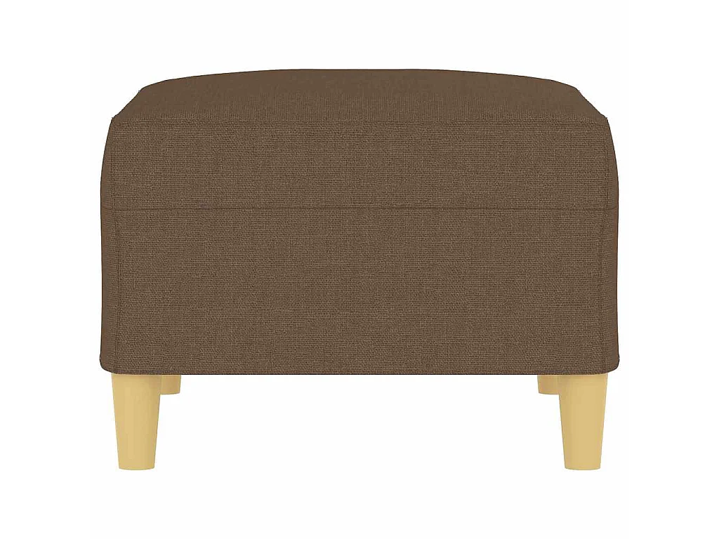 Poggiapiedi Marrone 70x55x41 cm in Tessuto