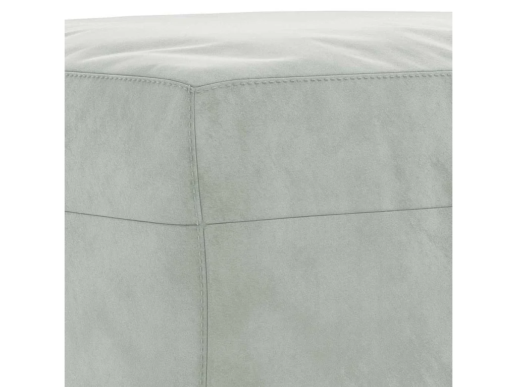 Repose-pied Gris clair 60x50x41 cm Velours