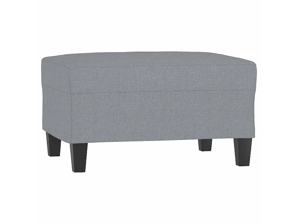 Repose-pied Gris clair 70x55x41 cm Tissu