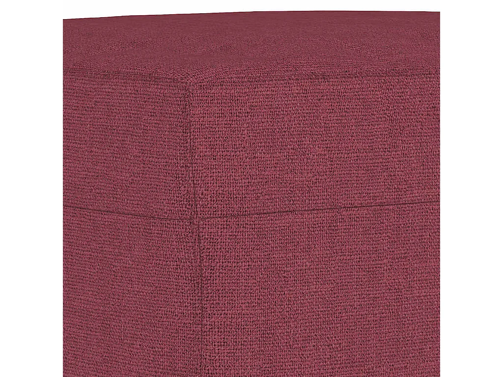 Repose-pied Rouge bordeaux 60x50x41 cm Tissu