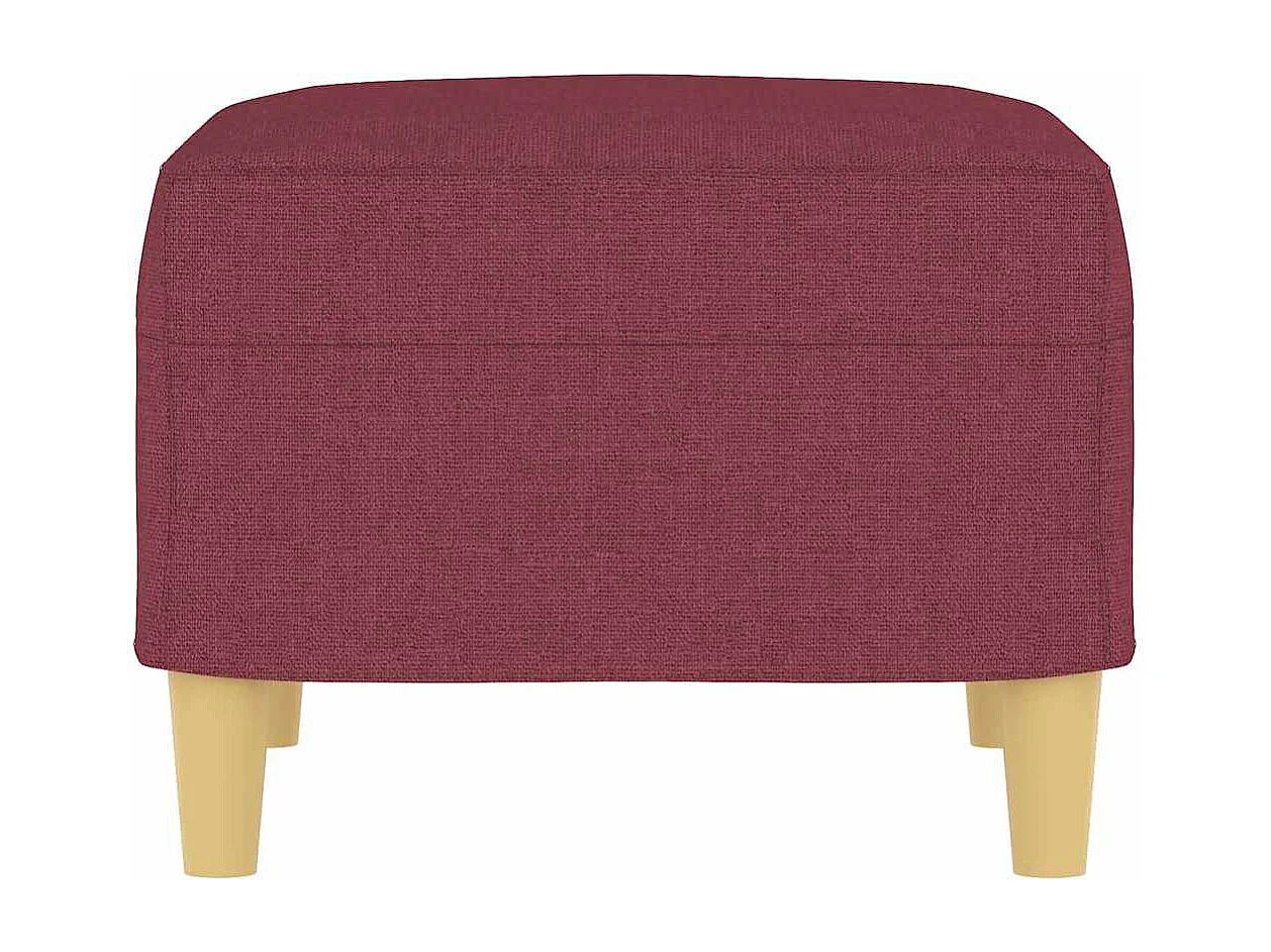 Repose-pied Rouge bordeaux 60x50x41 cm Tissu