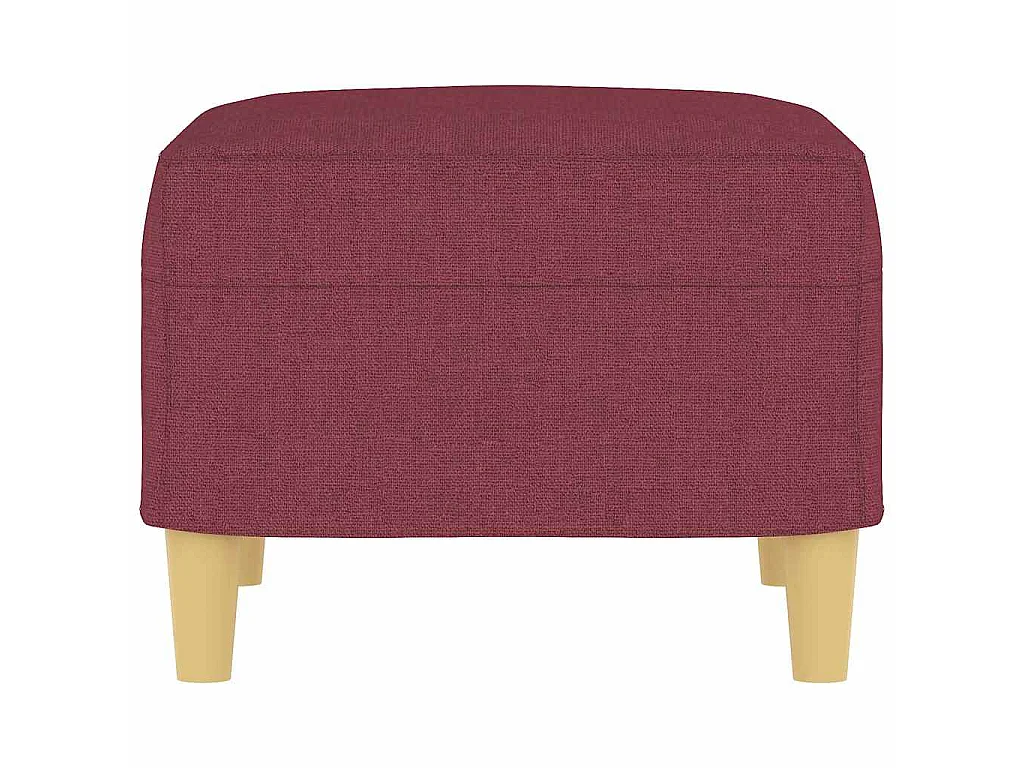 Repose-pied Rouge bordeaux 60x50x41 cm Tissu