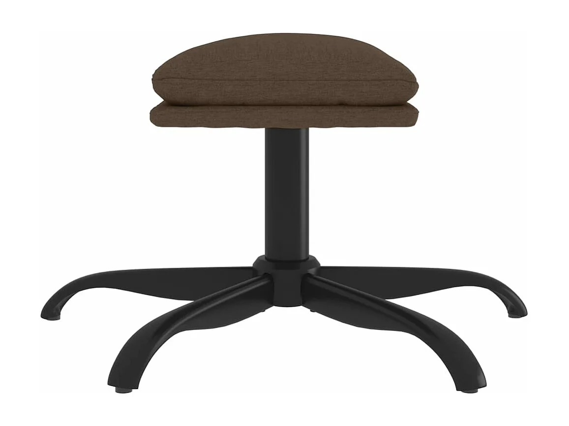 Fußhocker Braun 60x60x36 cm Stoff