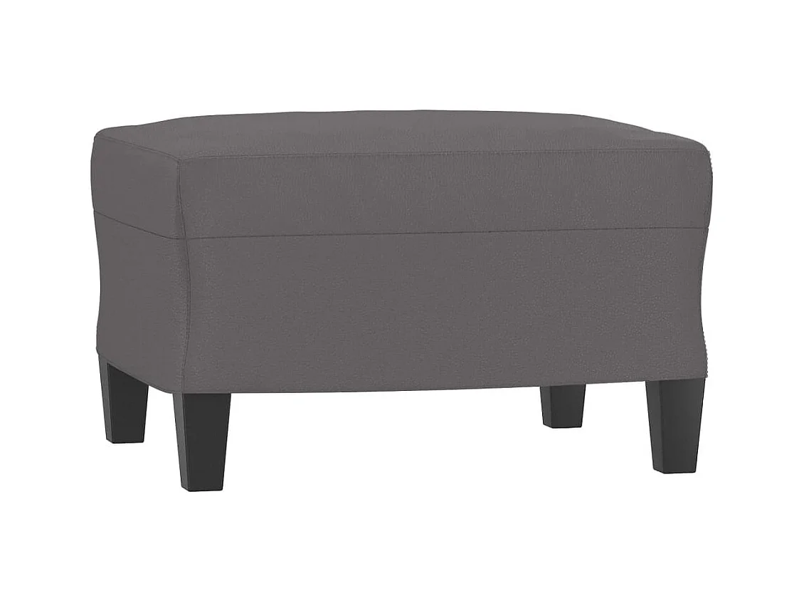 Repose-pied Gris 60x50x41 cm Similicuir