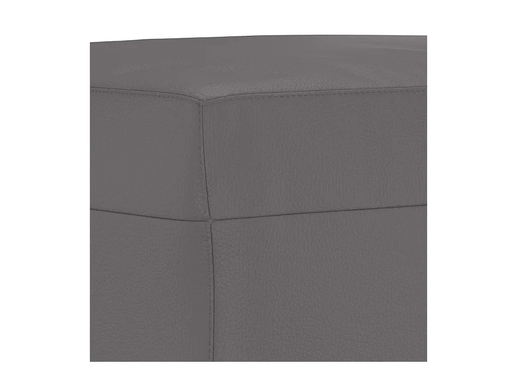 Repose-pied Gris 60x50x41 cm Similicuir