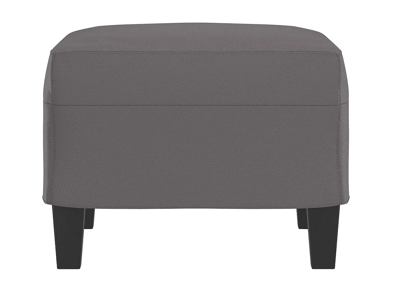 Fußhocker Grau 60x50x41 cm Kunstleder