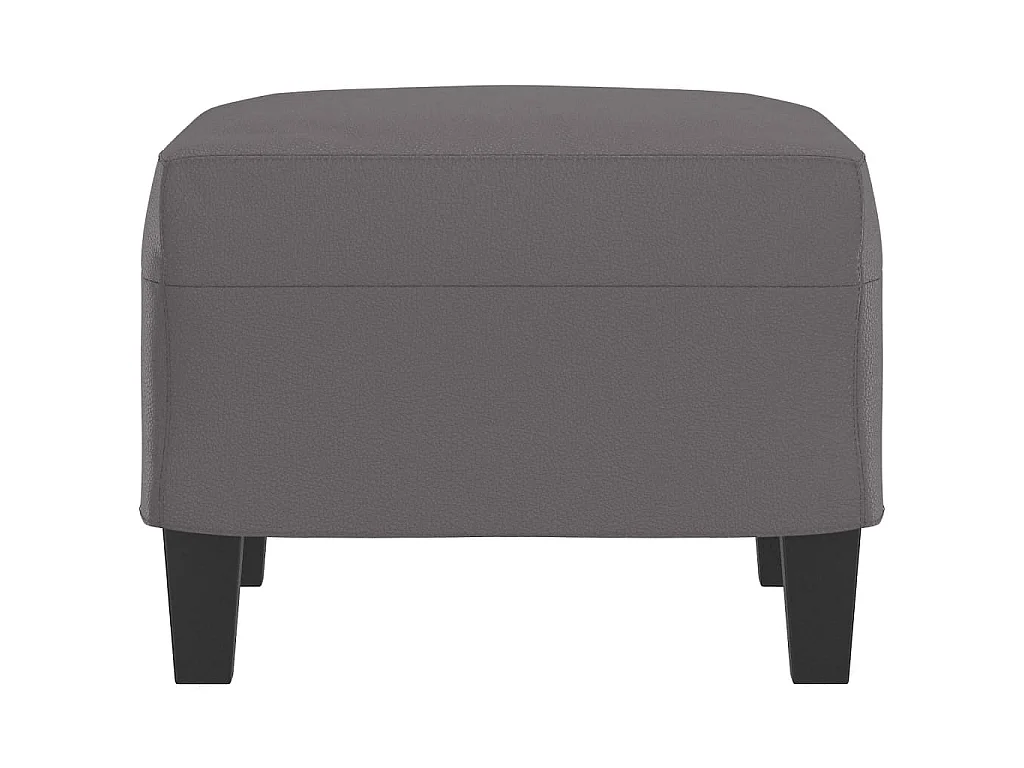 Poggiapiedi Grigio 60x50x41 cm in Similpelle