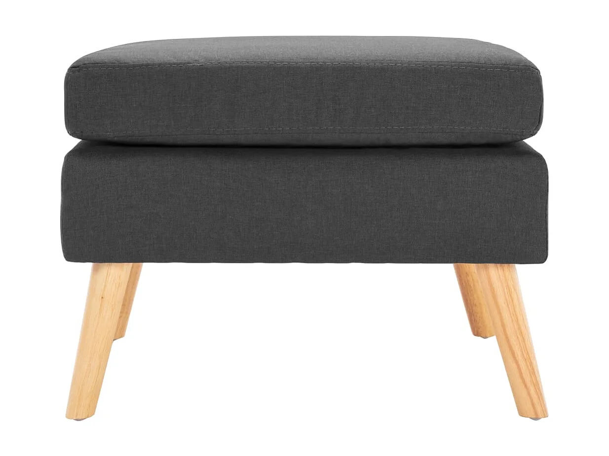 Repose-pied Gris foncé Tissu