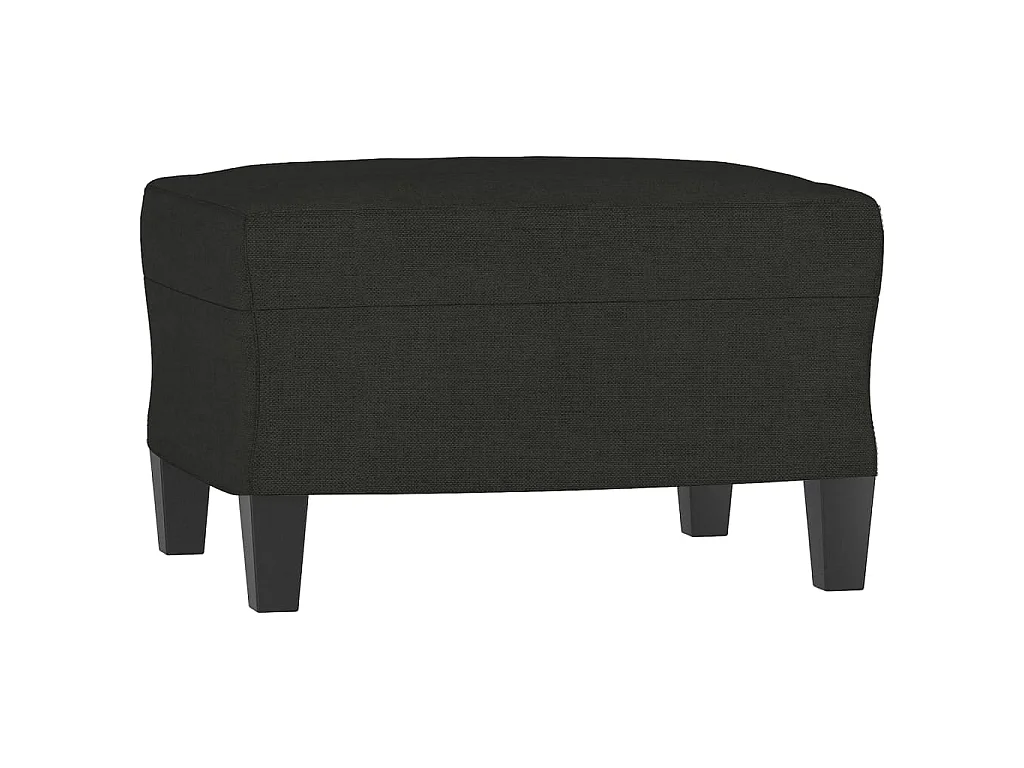 Repose-pied Noir 60x50x41 cm Tissu