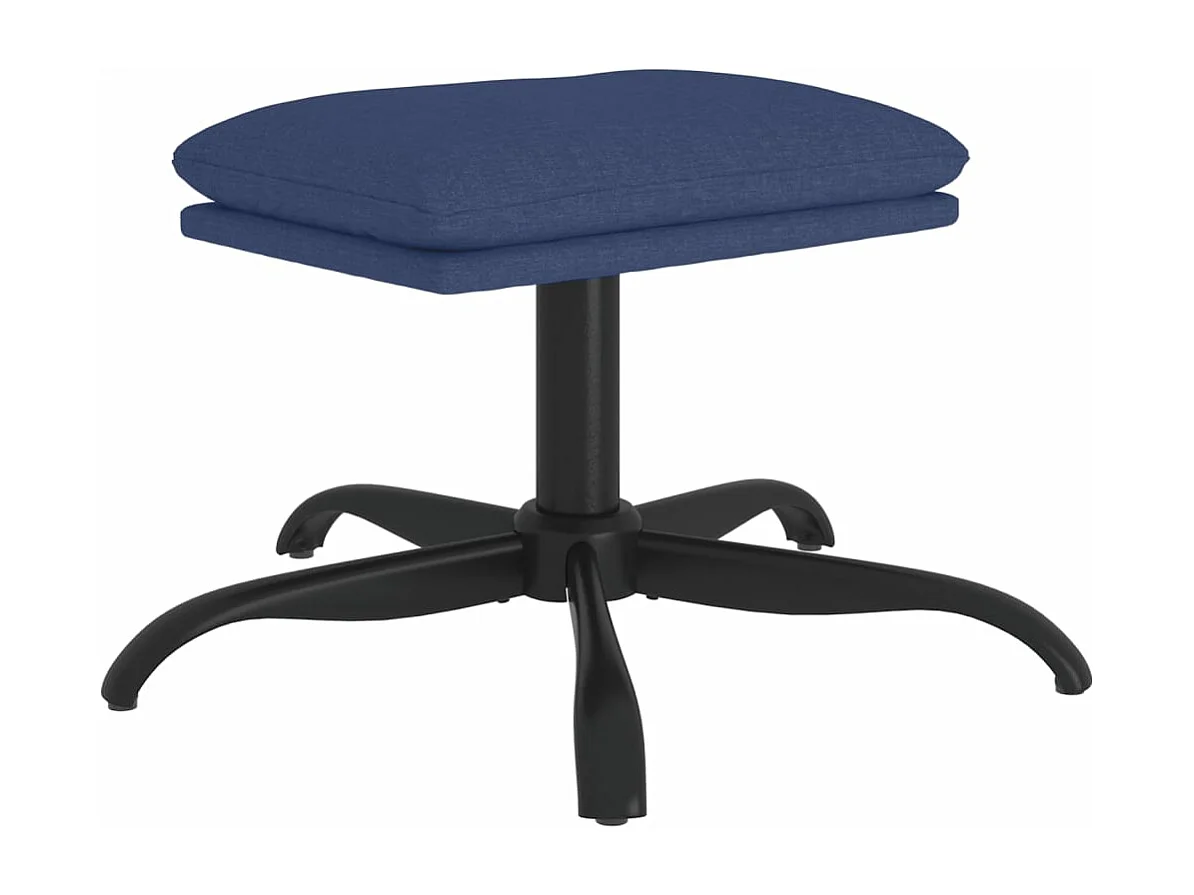 Fußhocker Blau 60x60x36 cm Stoff