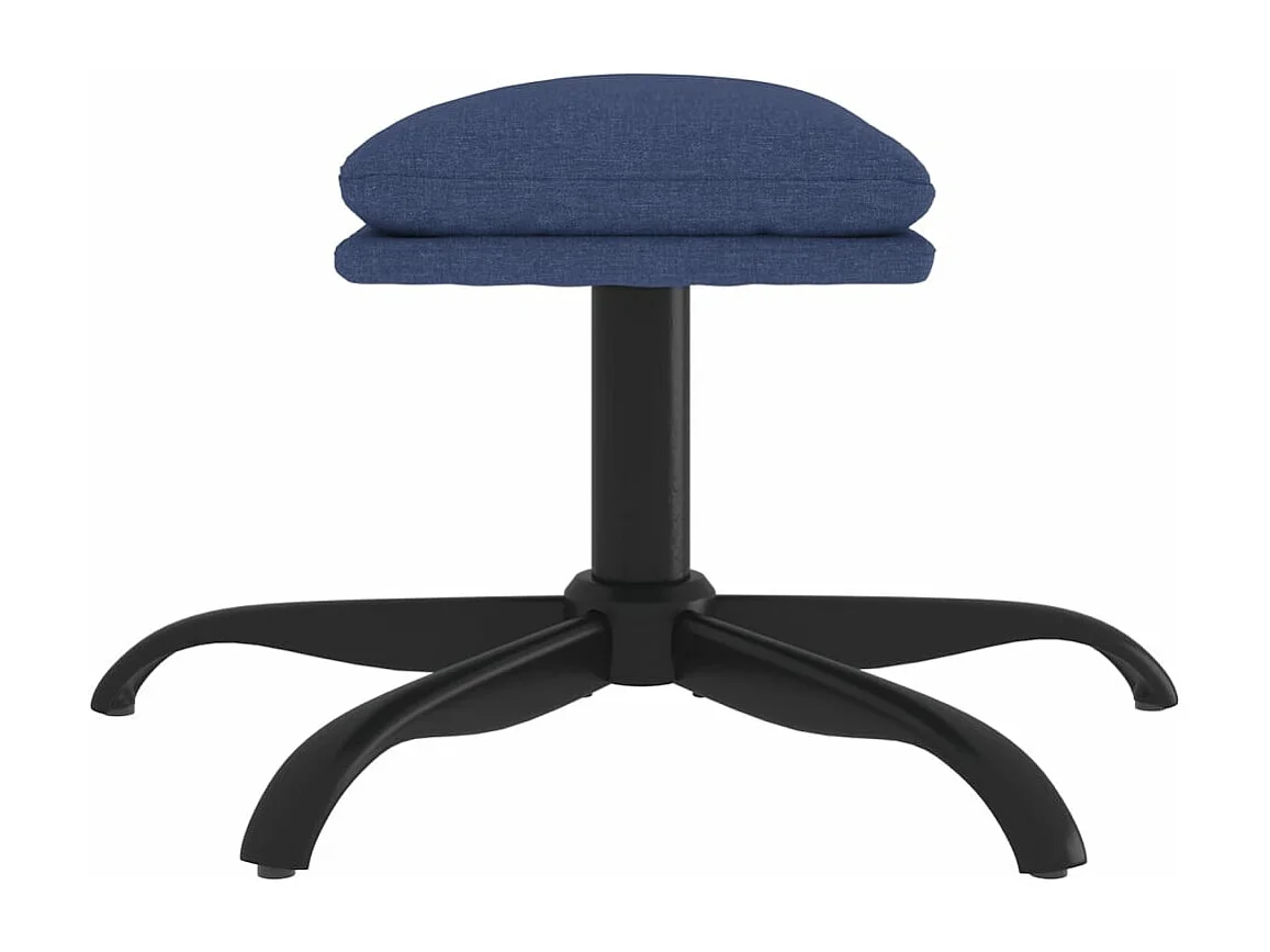 Fußhocker Blau 60x60x36 cm Stoff