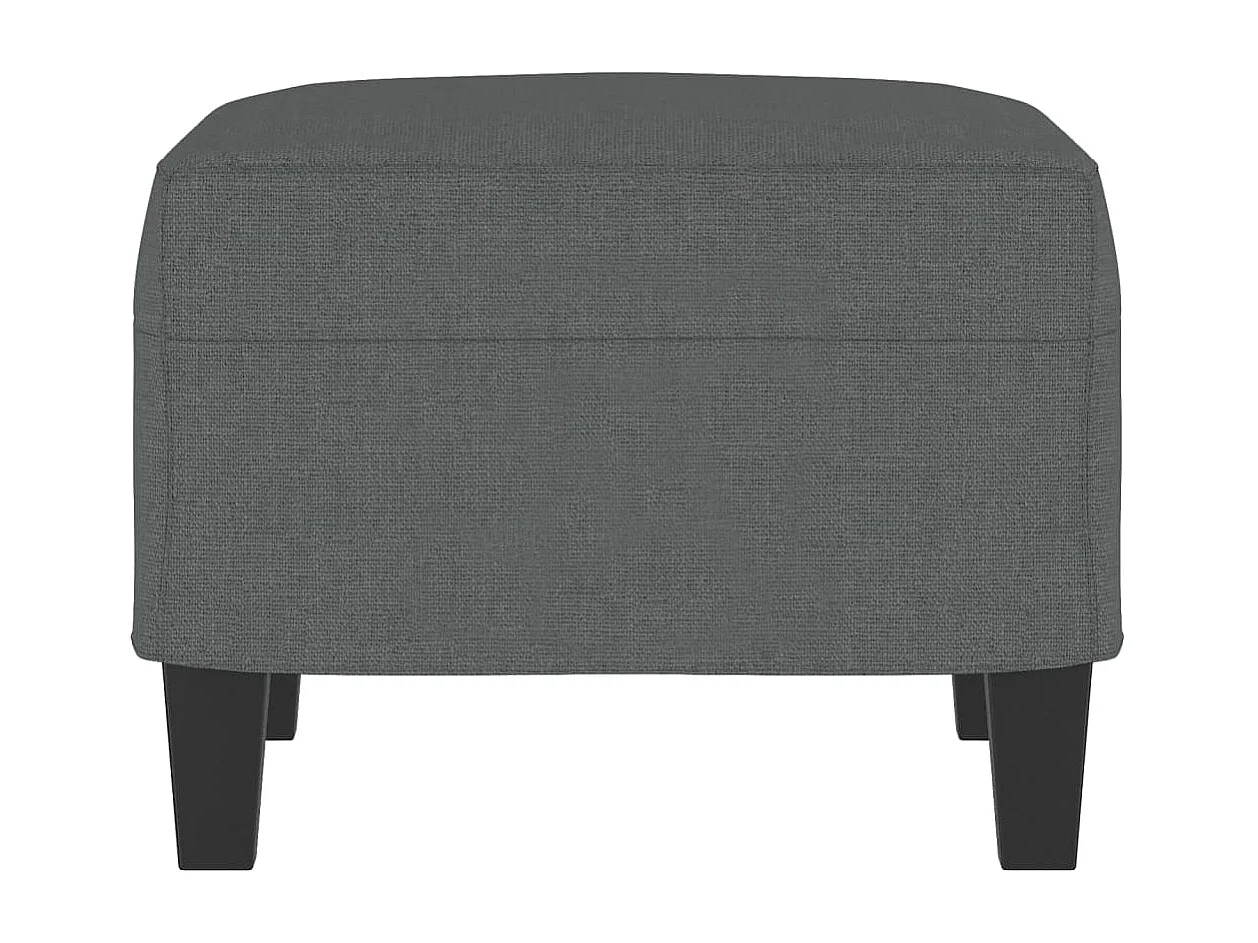 Repose-pied Gris foncé 60x50x41 cm Tissu