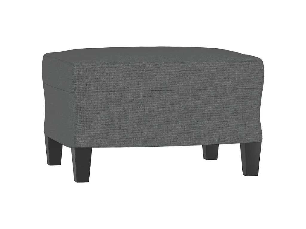 Repose-pied Gris foncé 60x50x41 cm Tissu