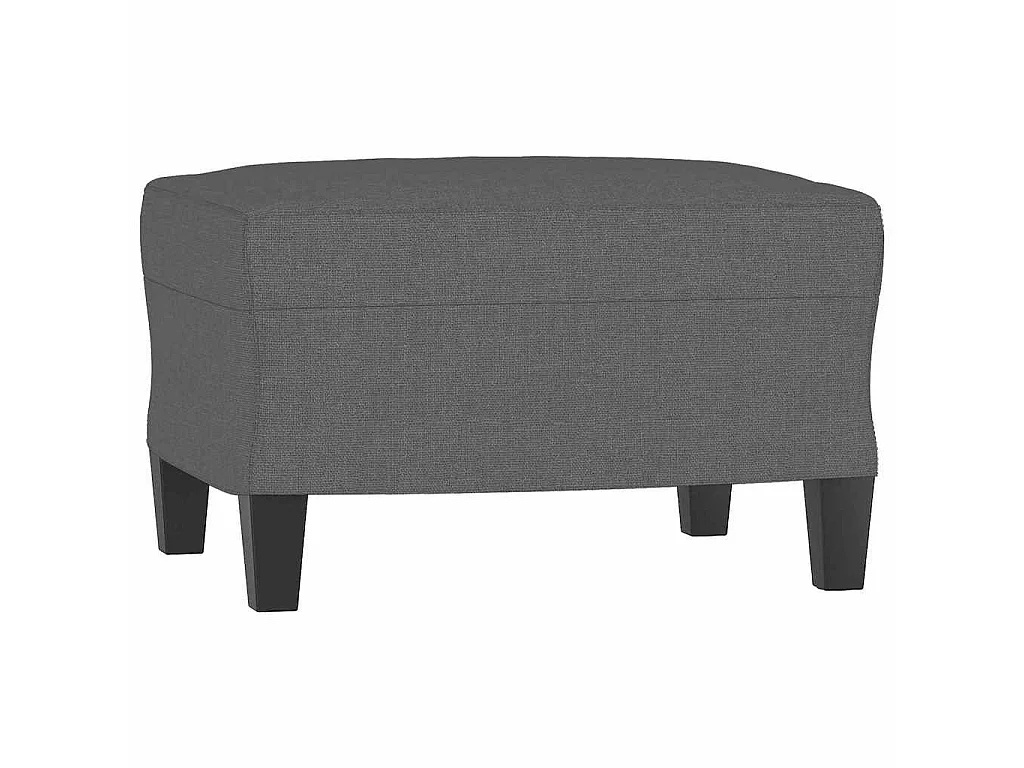 Repose-pied Gris foncé 60x50x41 cm Tissu