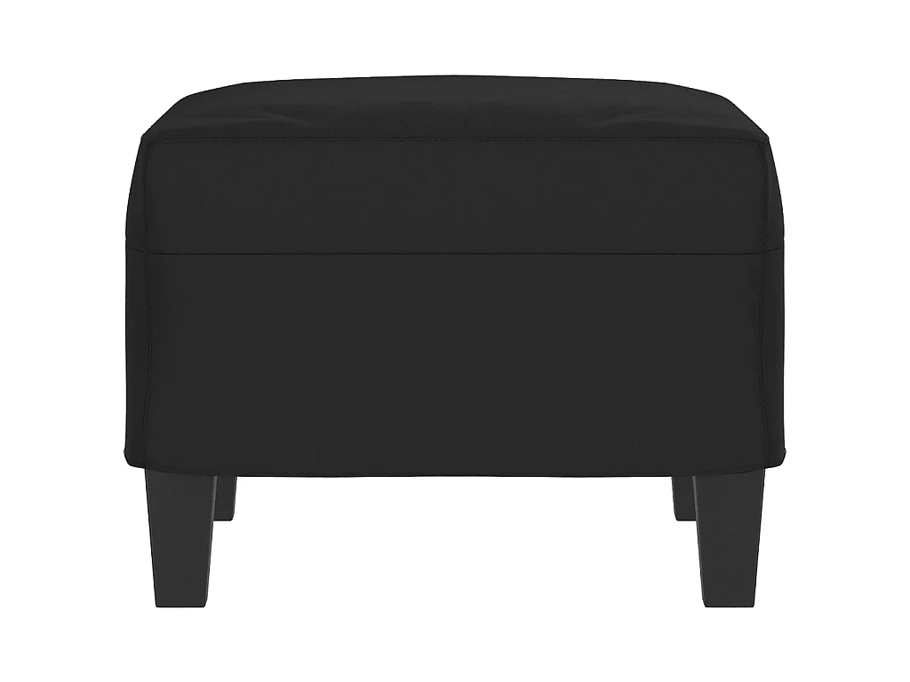 Fußhocker Schwarz 60x50x41 cm Mikrofasergewebe