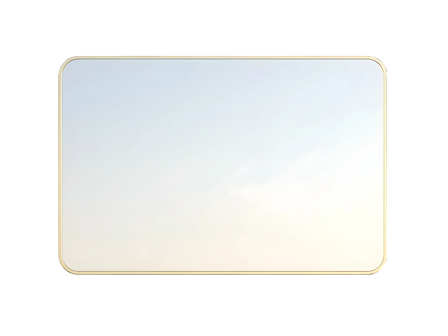 Musea Spiegel 80x60 Gold gebürstet Essebagno