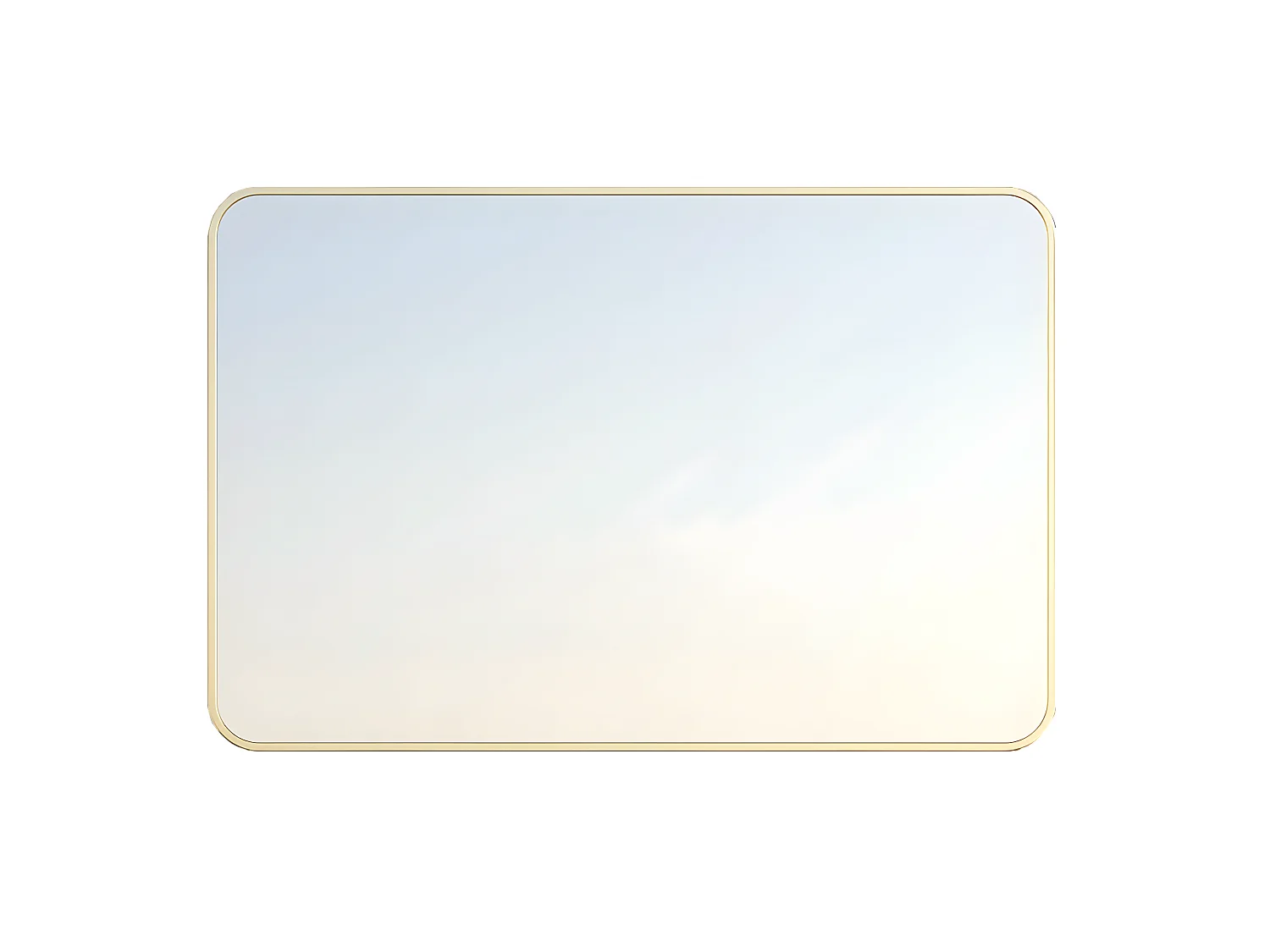 Musea miroir 80x60 or brossé - Essebagno