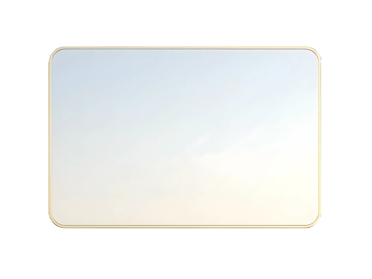 Musea Spiegel 80x60 Gold gebürstet Essebagno