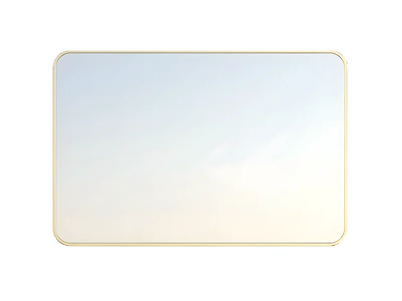 Musea miroir 80x60 or brossé - Essebagno