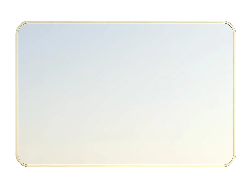 Musea miroir 80x60 or brossé - Essebagno