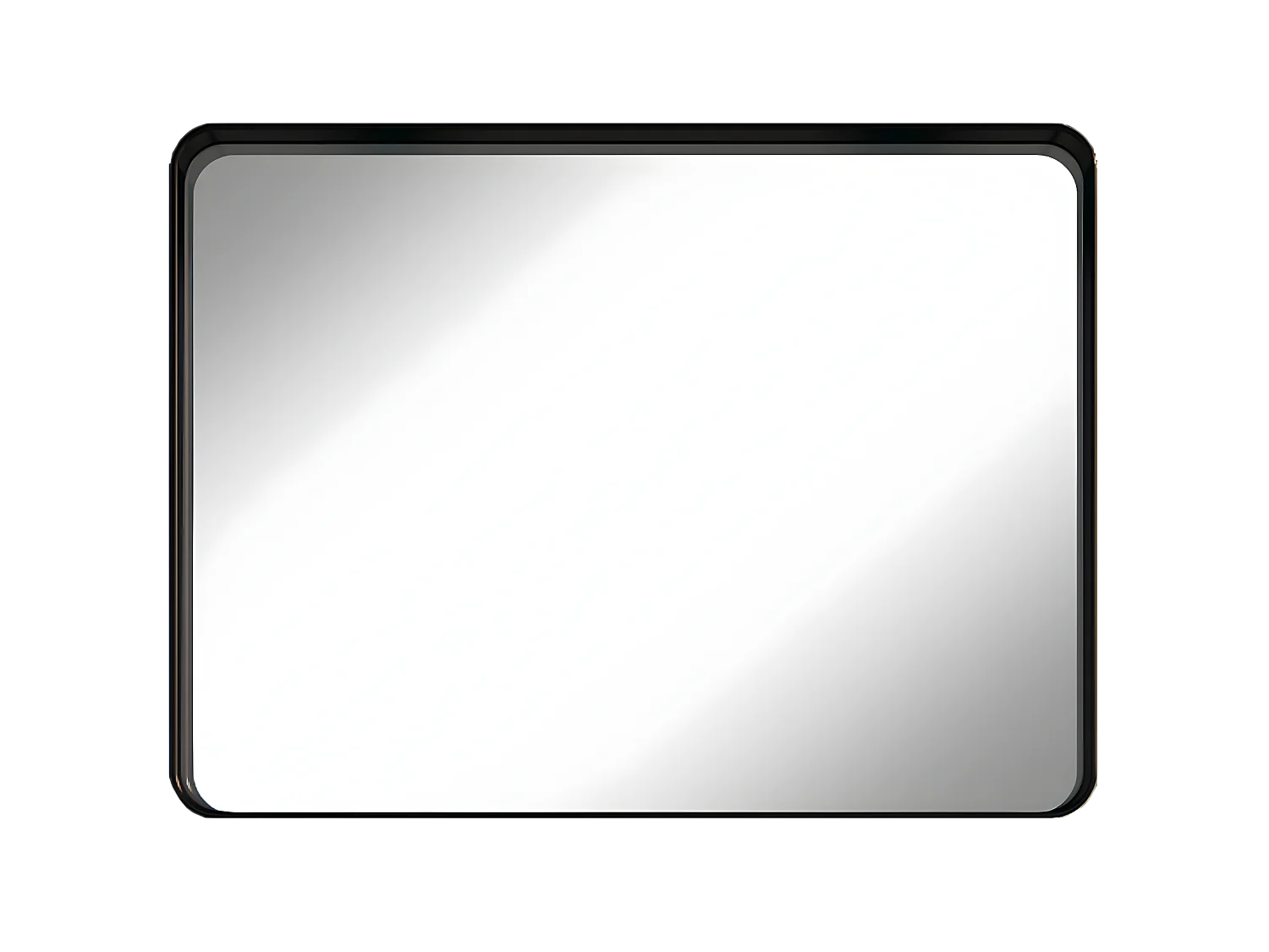 Indus Spiegel 80x60 mattschwarz Essebagno