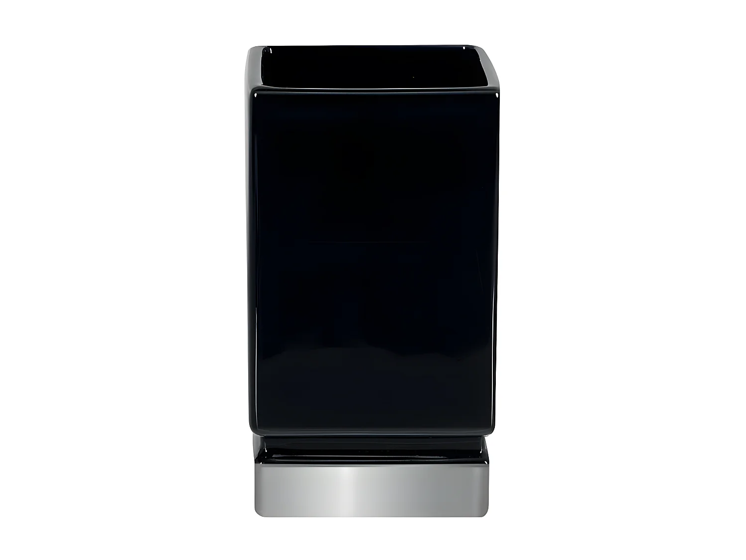 Gobelet Céramique ROMA Noir & Argent Spirella