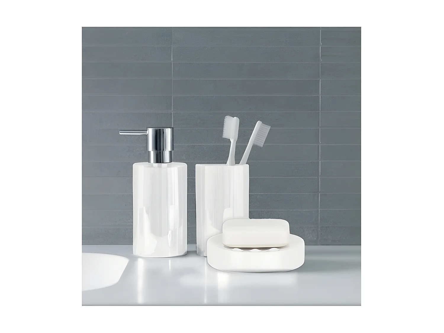 Gobelet Porcelaine TUBE Blanc Spirella