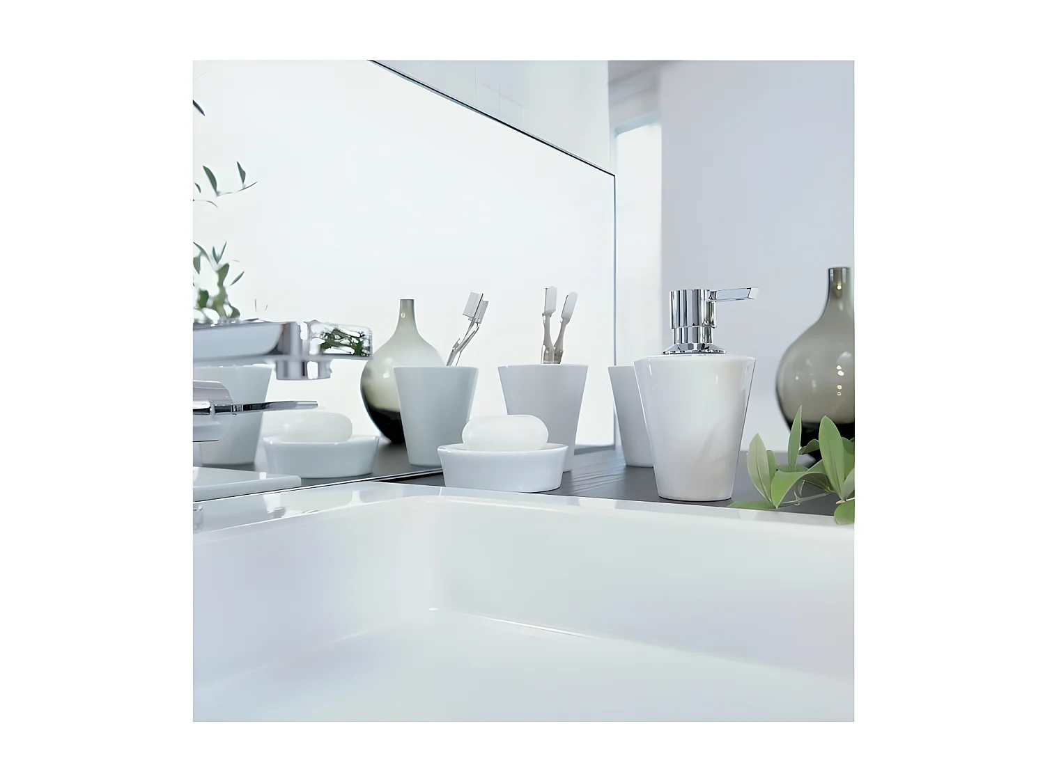 Gobelet Porcelaine MAX LIGHT Blanc Spirella