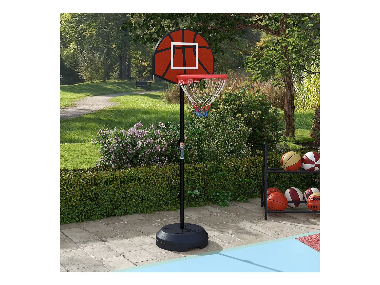 Support panier de basket-ball jeu de 6 fléchettes magnétiques 2 en 1