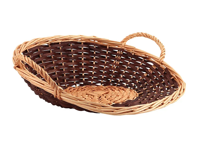 Grande corbeille - Van en osier e bois  2tons