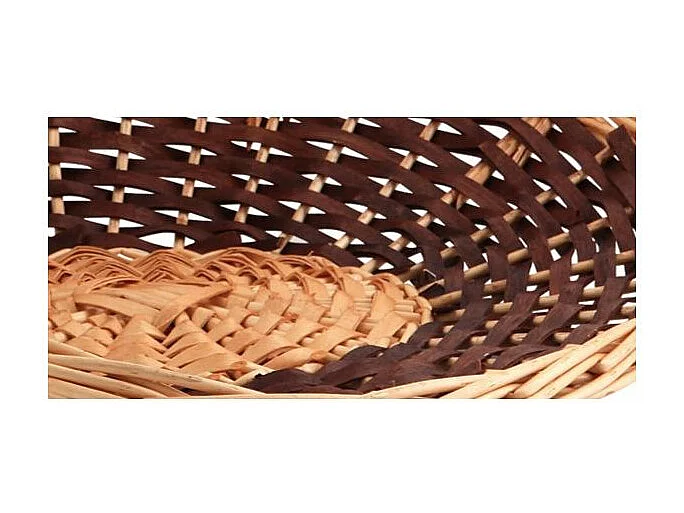 Grande corbeille - Van en osier e bois  2tons