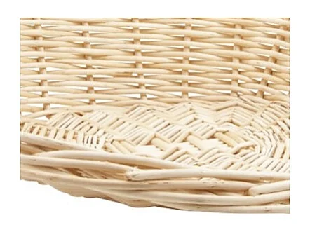 Grande corbeille - Van en osier blanc