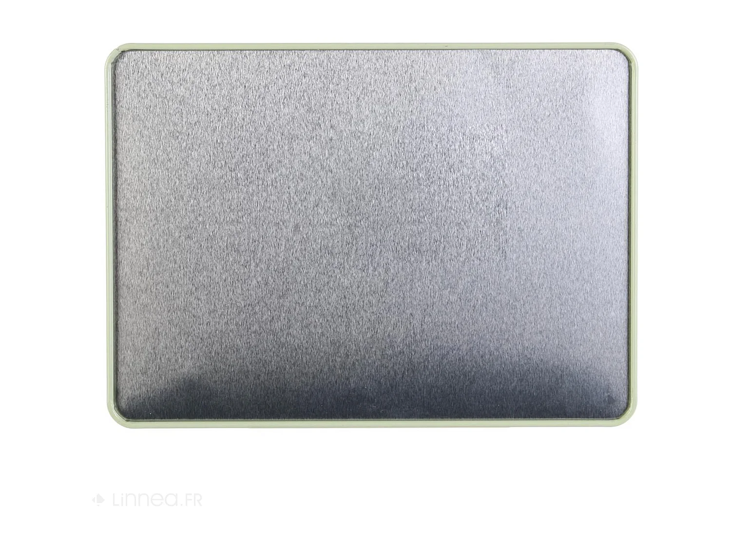 Boite à thé en tinplate "Merci le thé" collection TEA TIME vert